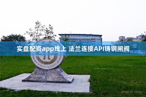 实盘配资app线上 法兰连接API铸钢闸阀